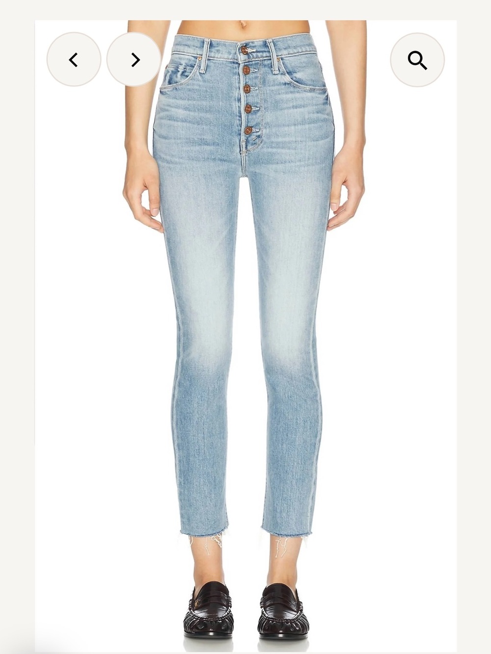 MOTHER Jeans | Pixie Dazzler Ankle Fray Jeans size 25
